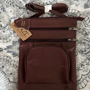 NWT Maze Brown Genuine Leather Crossbody Bag